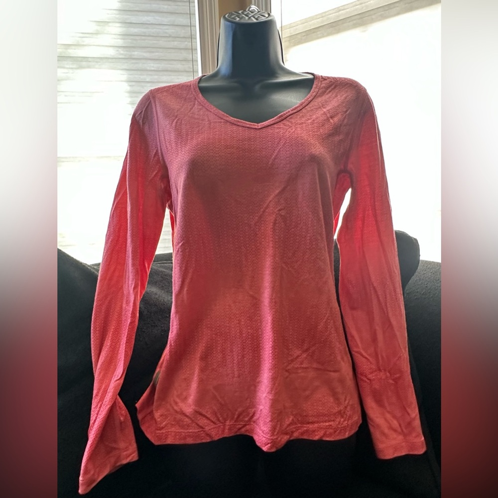 Icebreaker coral long sleeve top